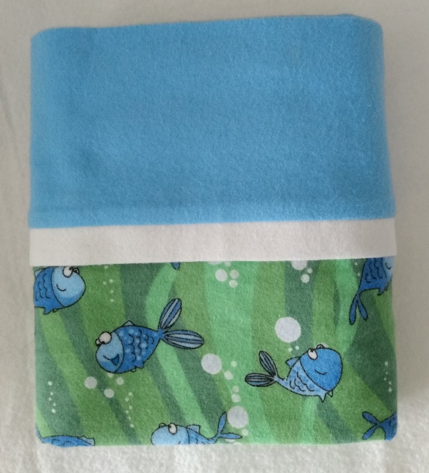 100% Cotton Pillowcase Fish Flannel