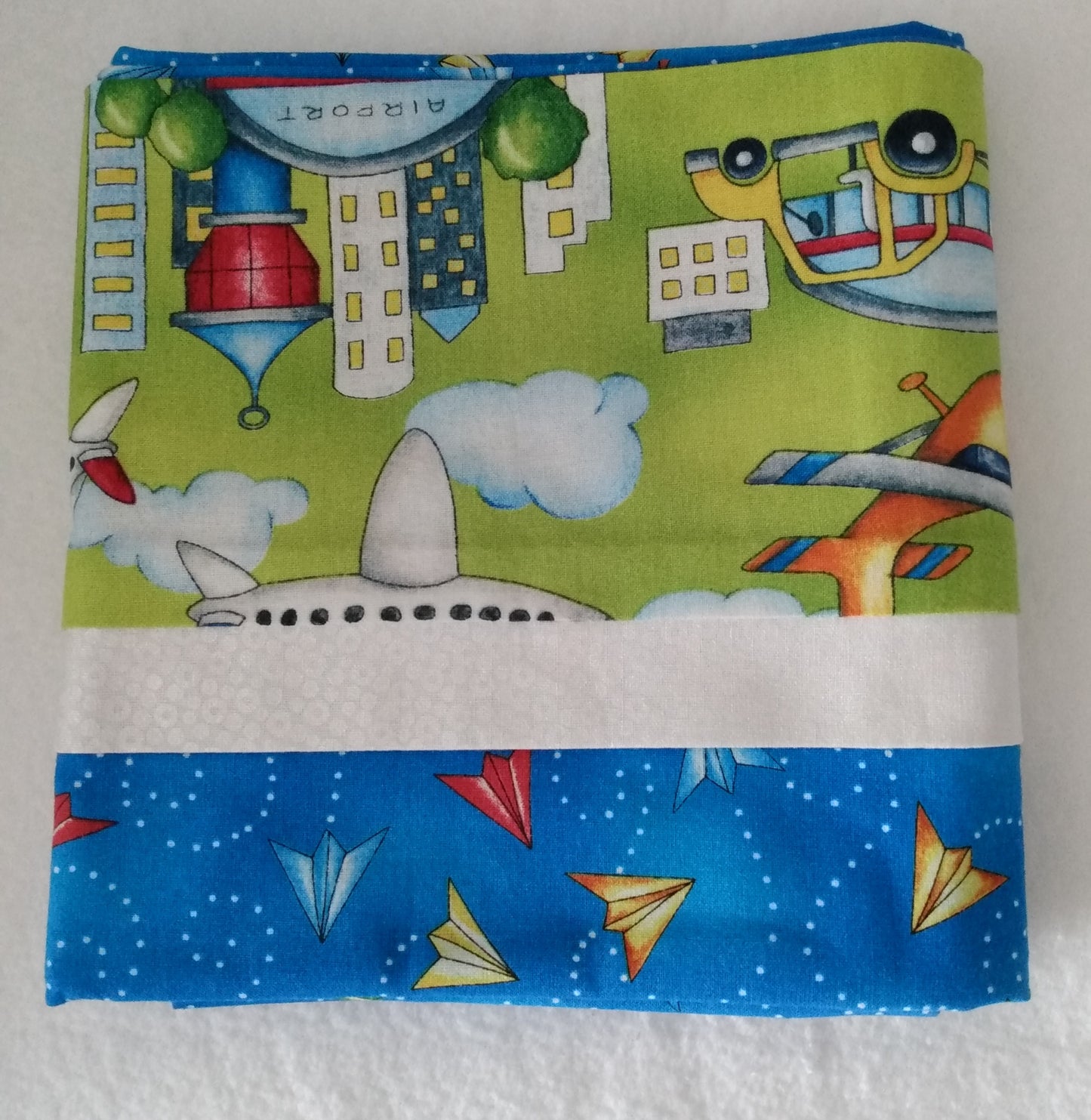 100% Cotton Pillowcase Folded Airplanes