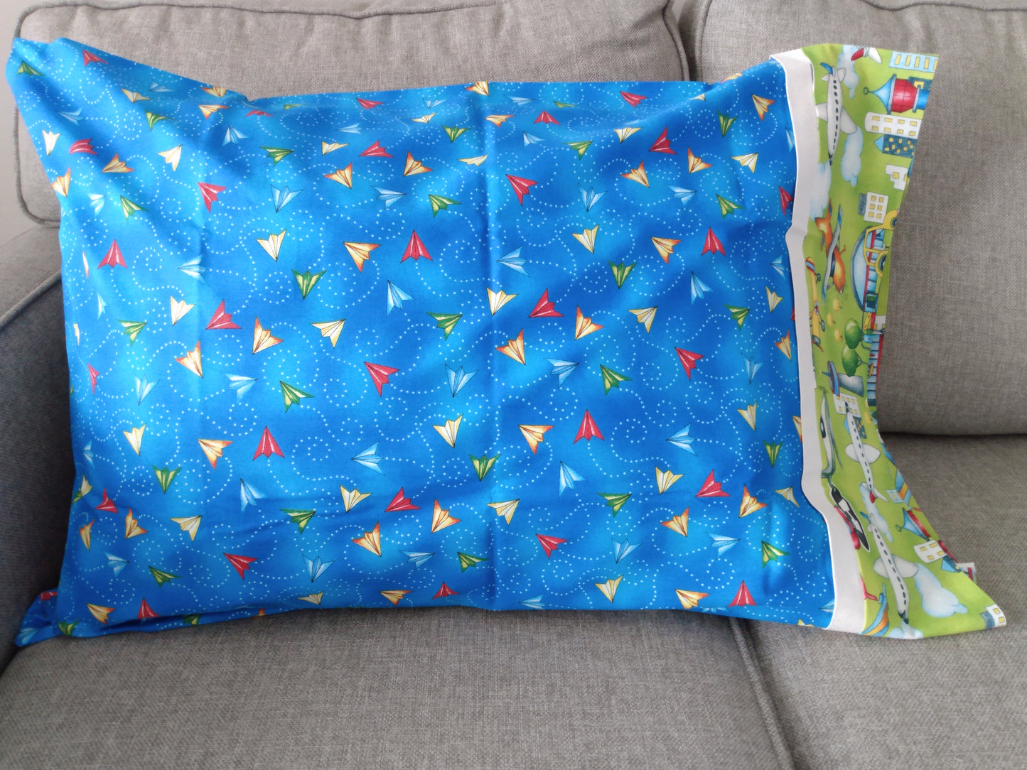 100% Cotton Pillowcase Folded Airplanes