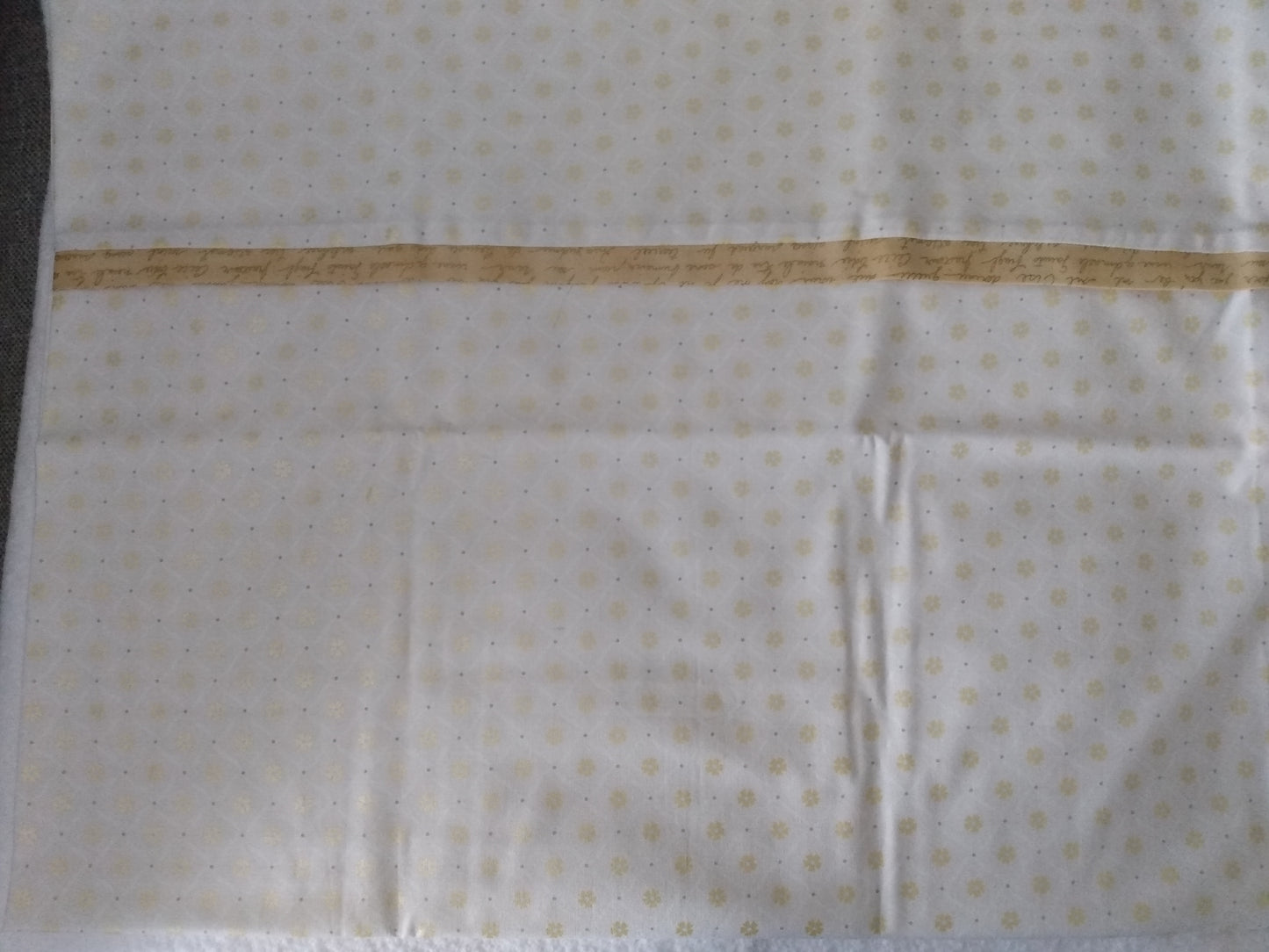 100% Cotton Pillowcase Gold Cream