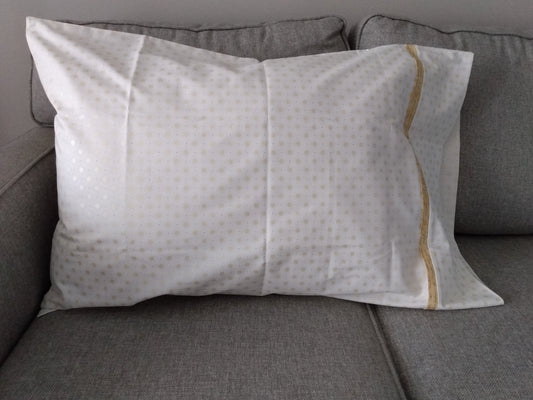 100% Cotton Pillowcase Gold Cream