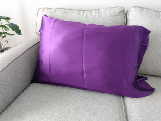 100% Mulberry Silk Pillowcase Purple