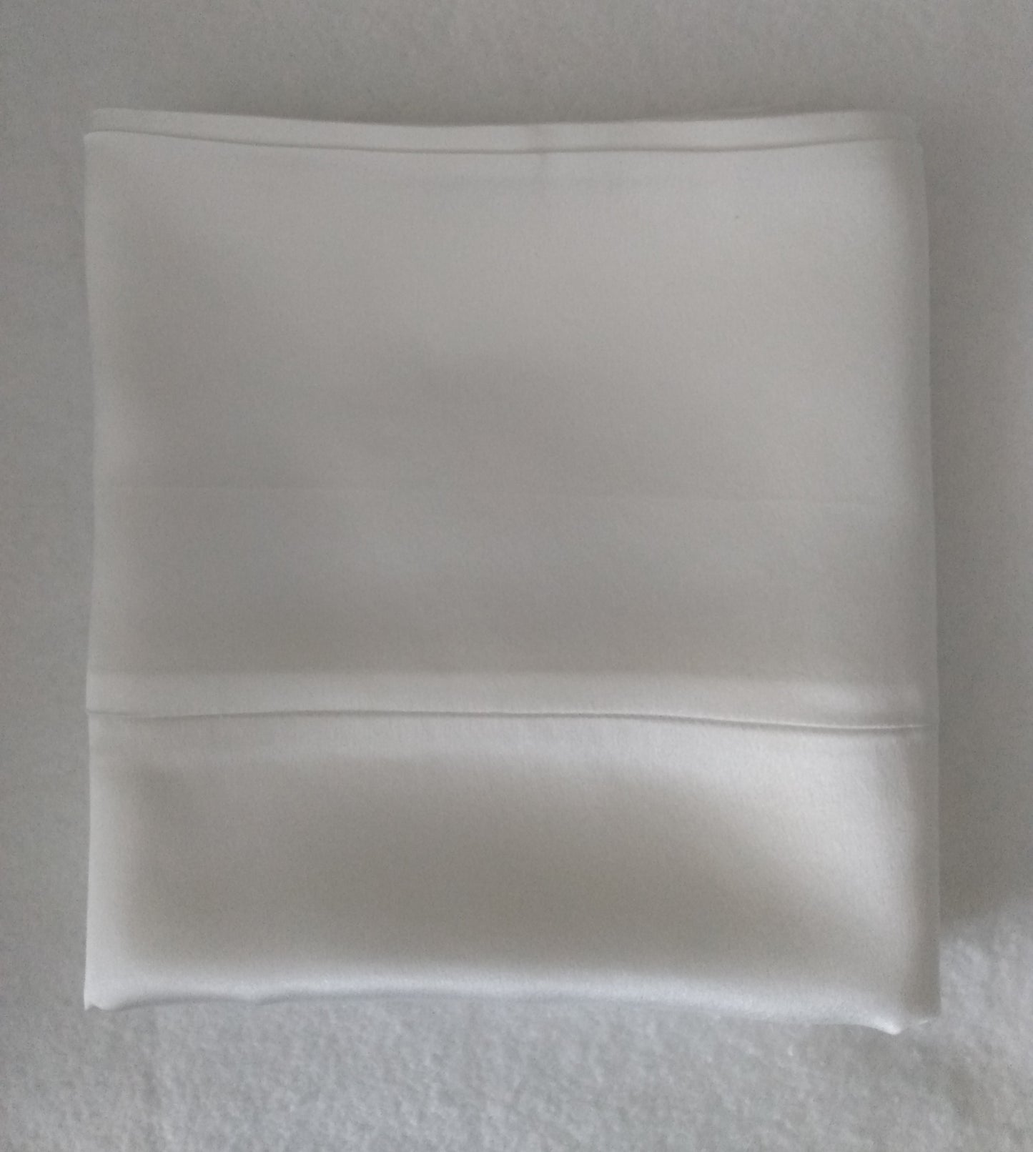 100% Mulberry Silk Charmeuse Pillowcase White