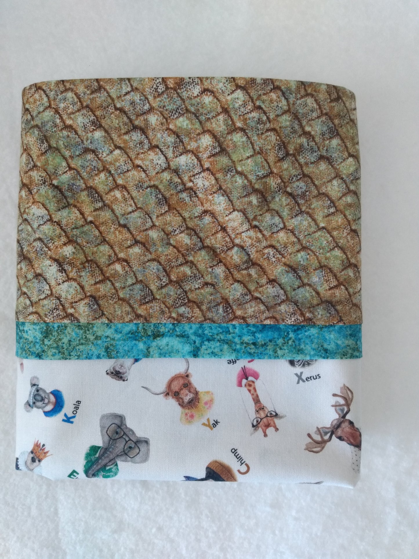 100% Cotton Pillowcase Animal Alphabet